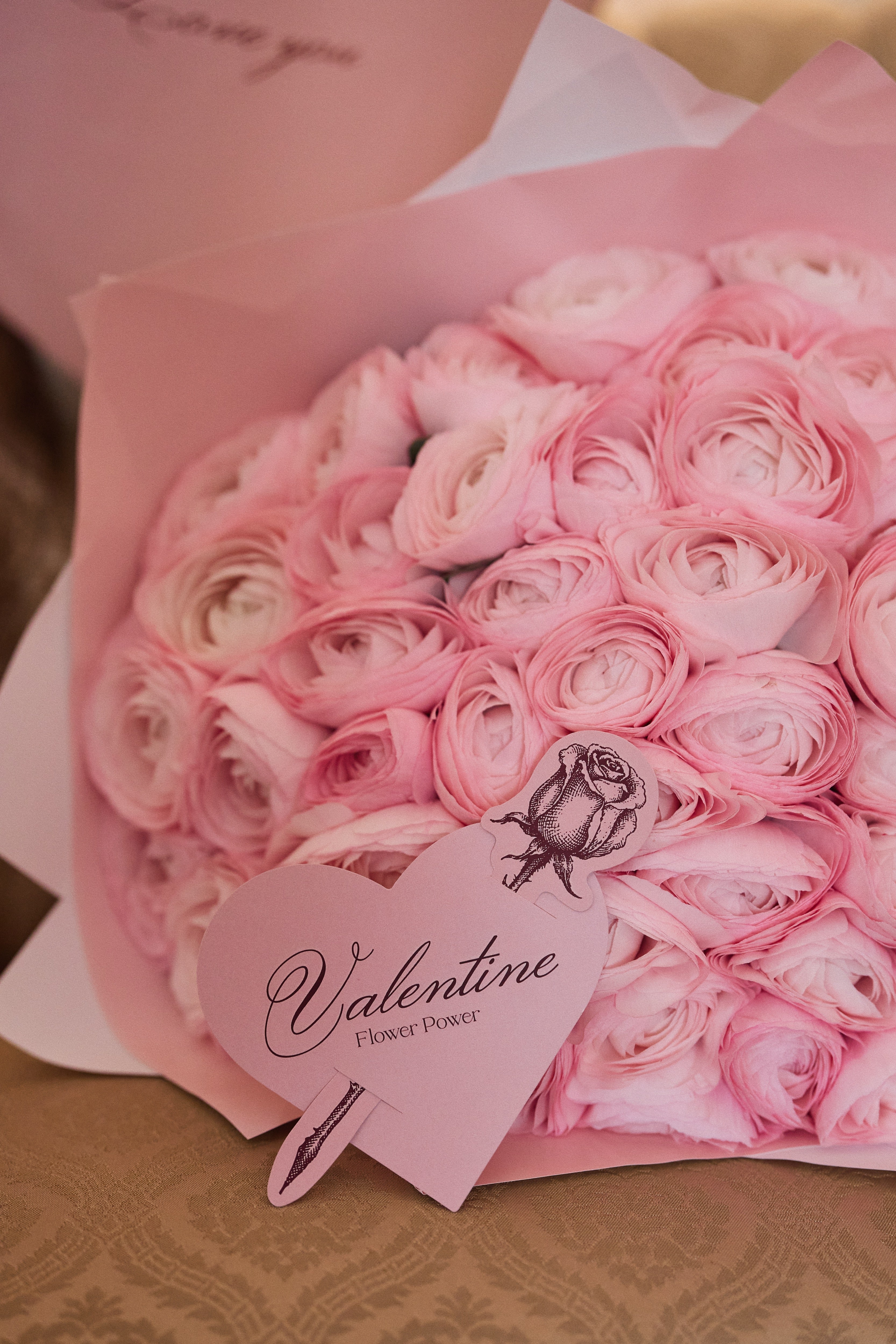 زهرة الرانونكولوس الوردية