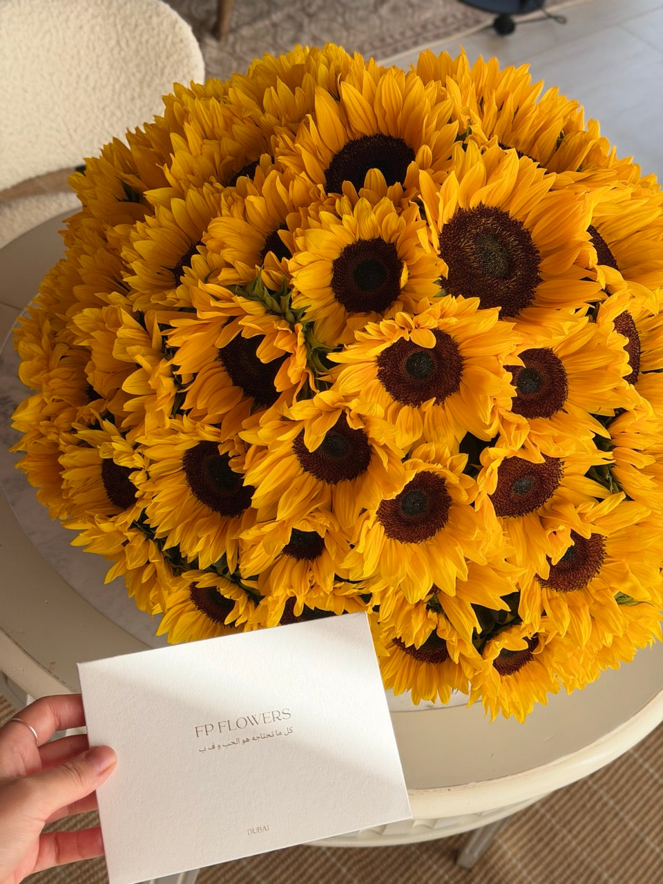 Golden Sunflower Basket