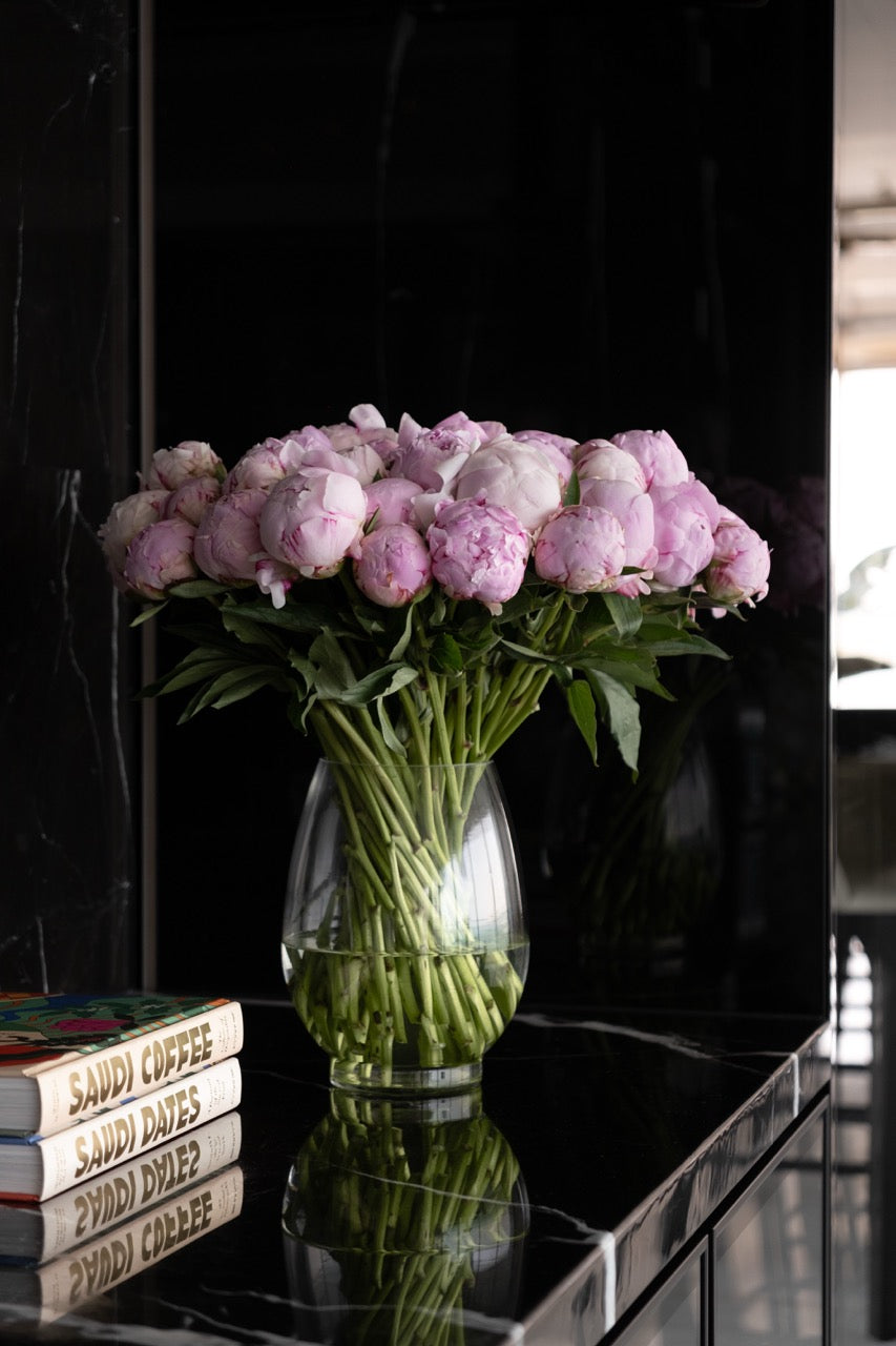 Rosé Peony Vase