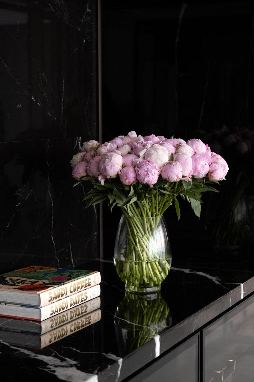 Rosé Peony Vase