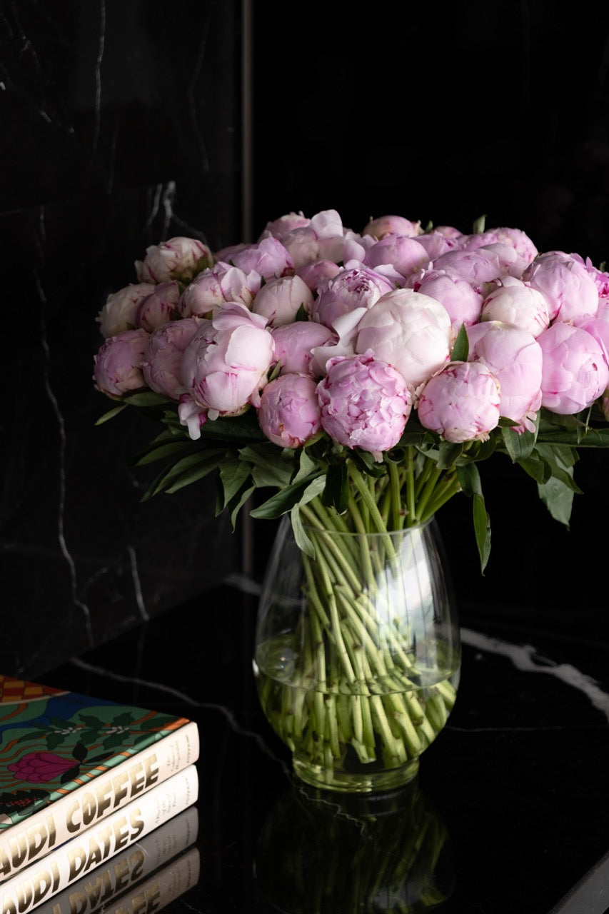 Rosé Peony Vase