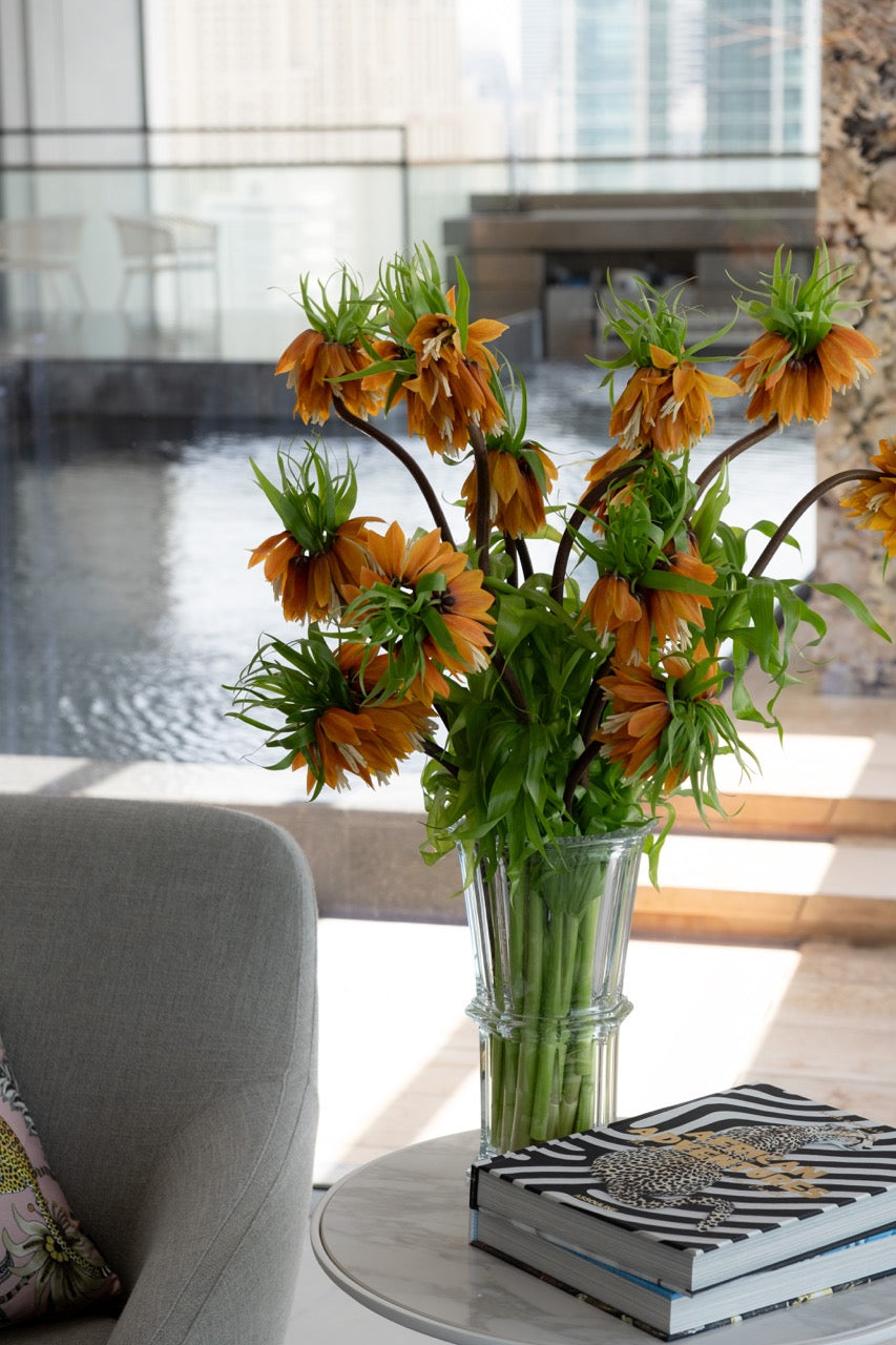 Amber Fritillaria Vase