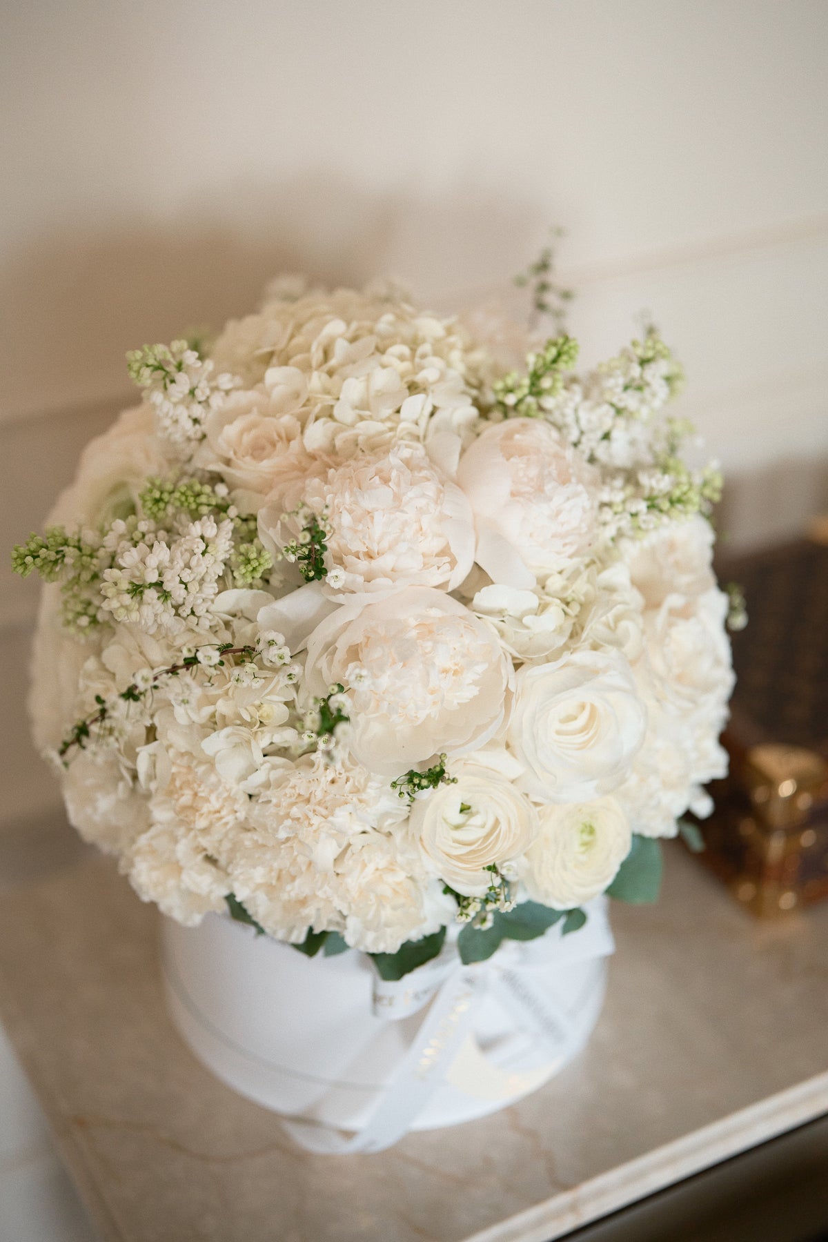 White Bloom Flower Box