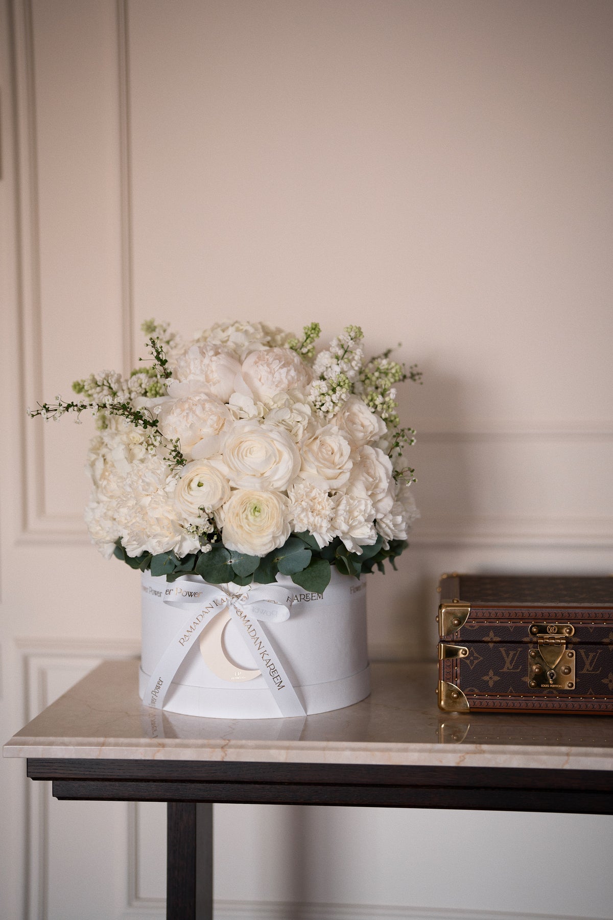 White Bloom Flower Box