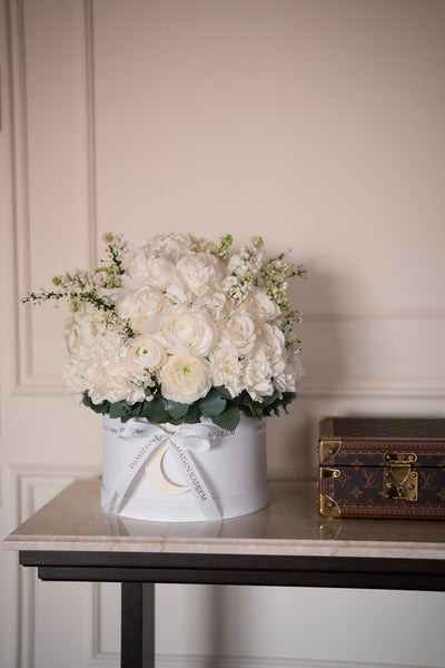 White Bloom Flower Box