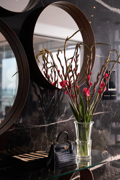 Crimson Gladiolus Vase