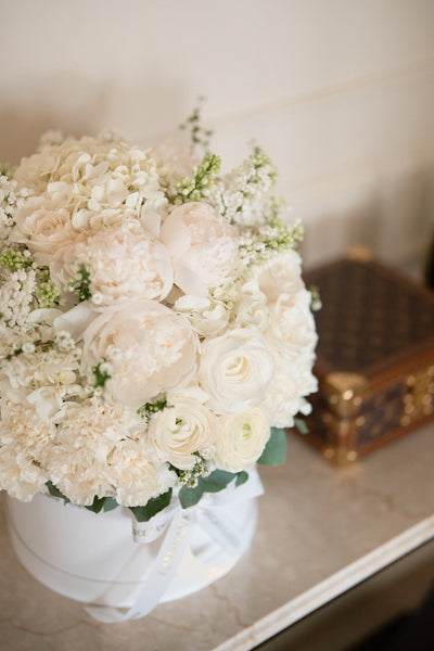 White Bloom Flower Box