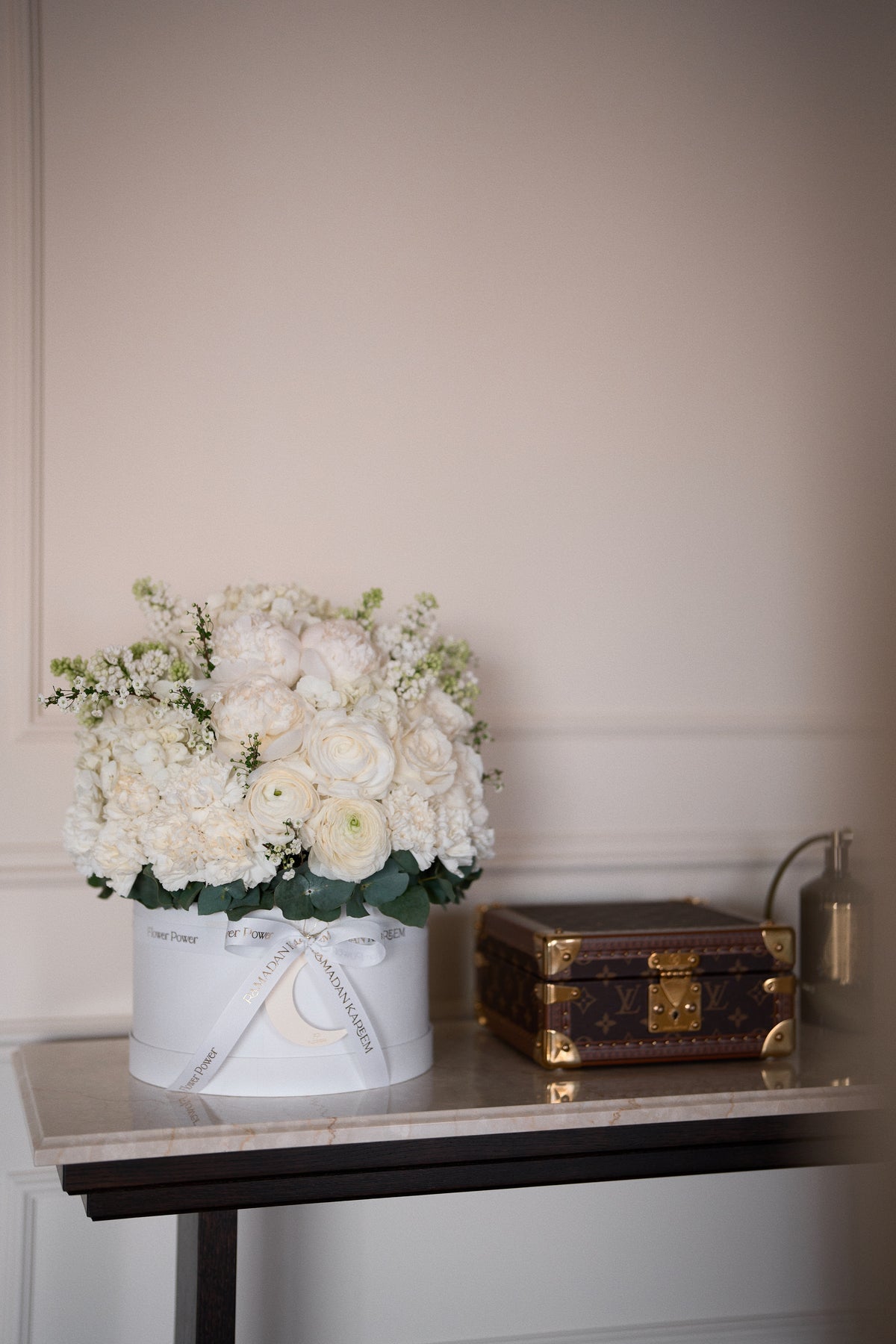 White Bloom Flower Box