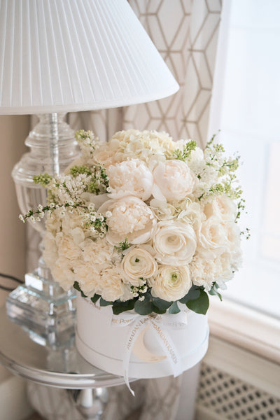 White Bloom Flower Box