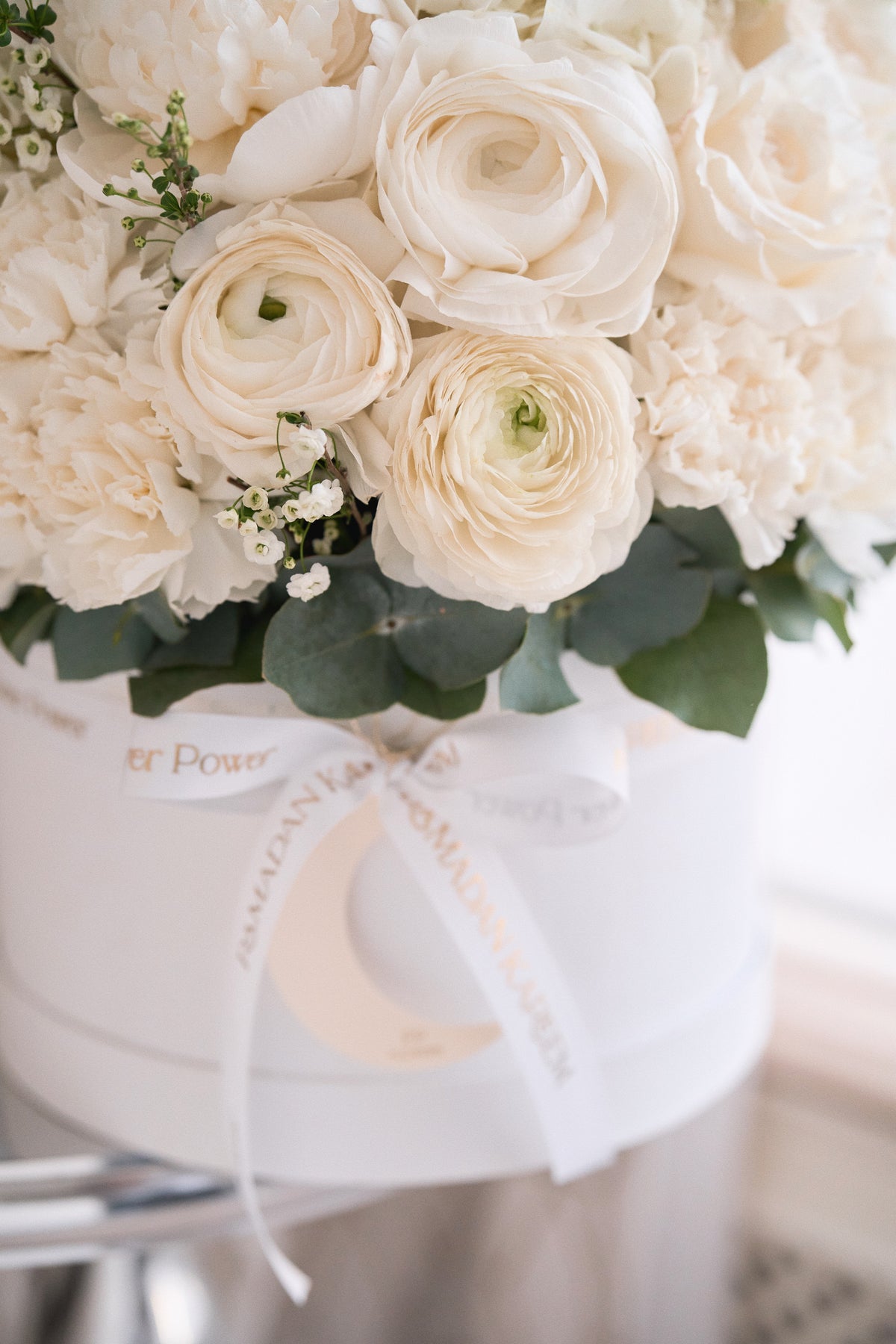 White Bloom Flower Box