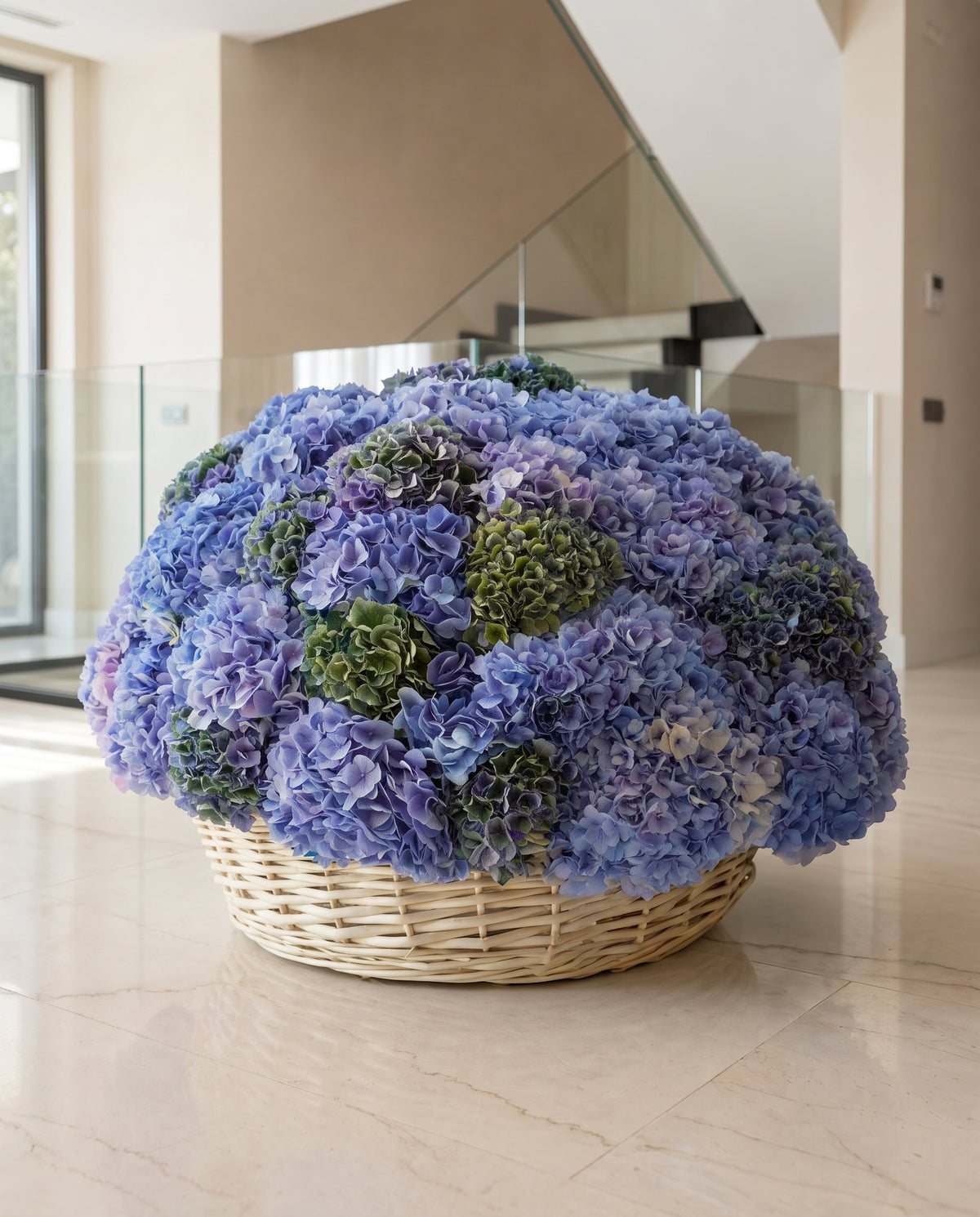 Azure Hydrangea Basket