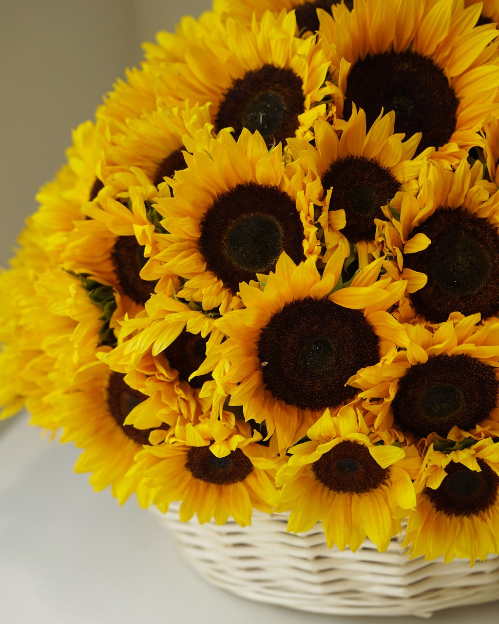 Golden Sunflower Basket