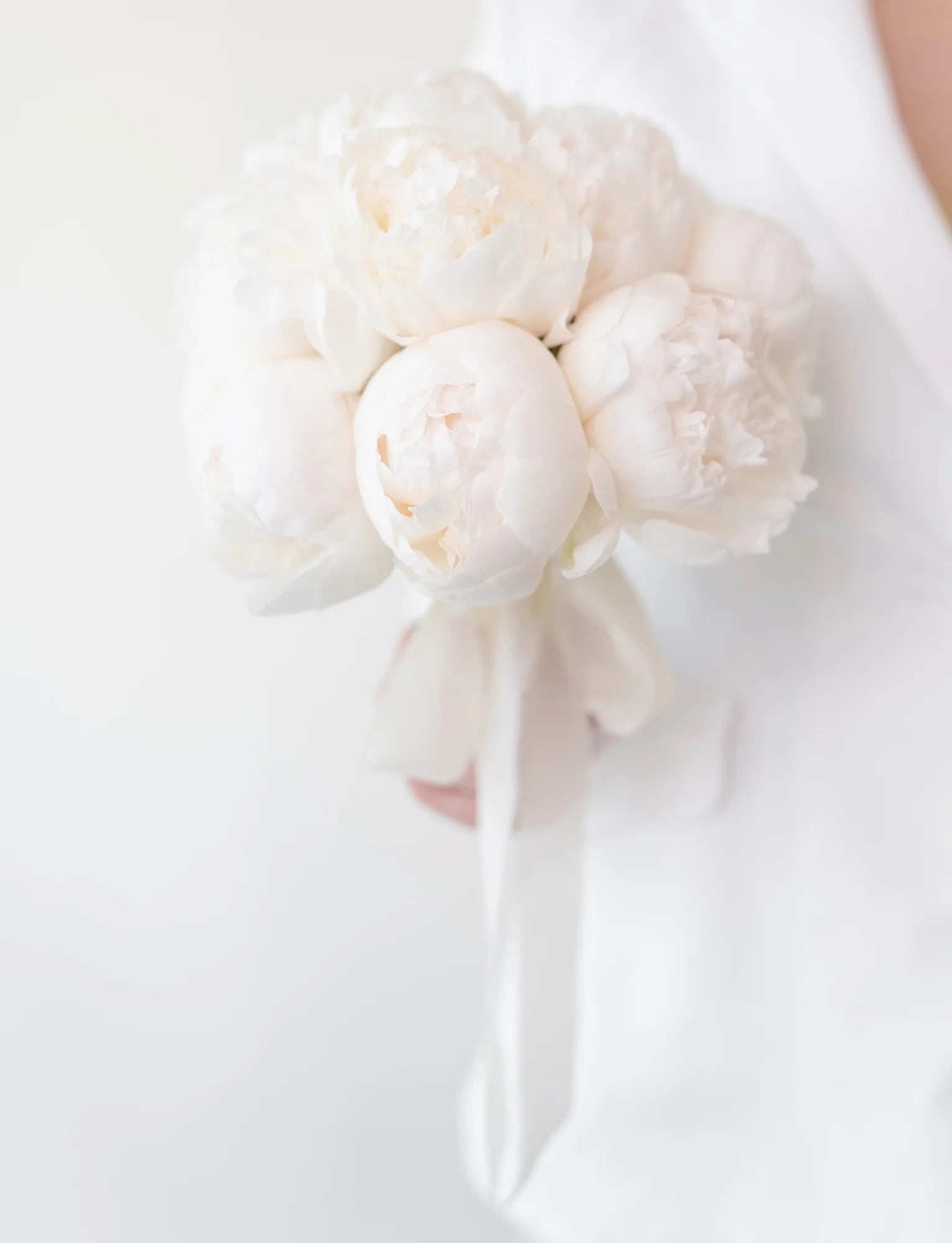 White Peony Bridal Bouquet