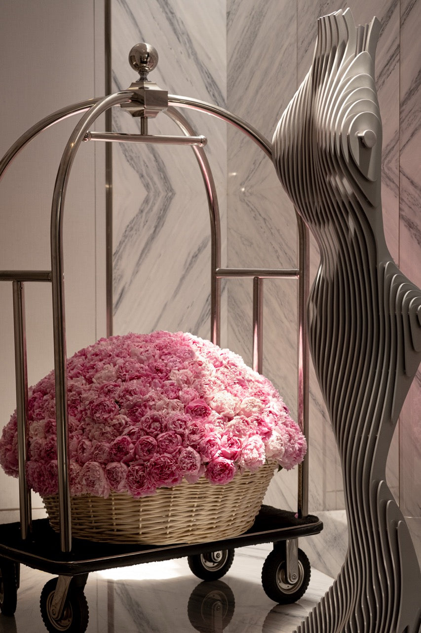 Grand Peony Basket
