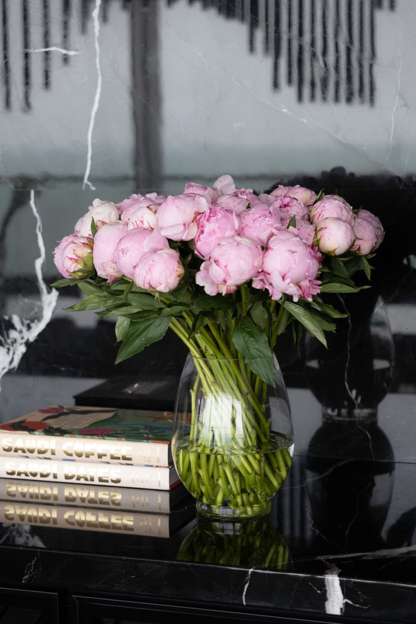 Rosé Peony Vase