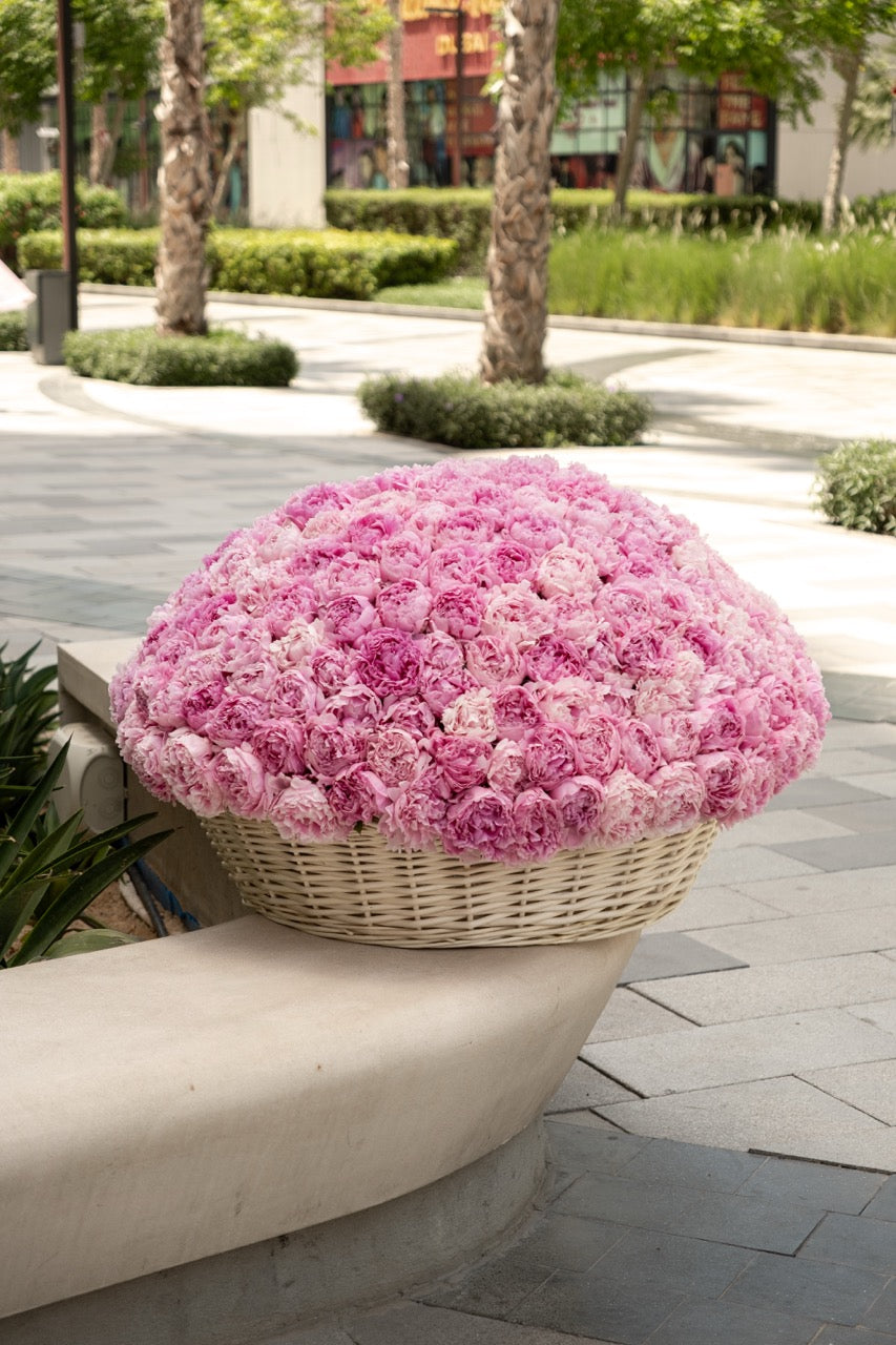 Grand Peony Basket