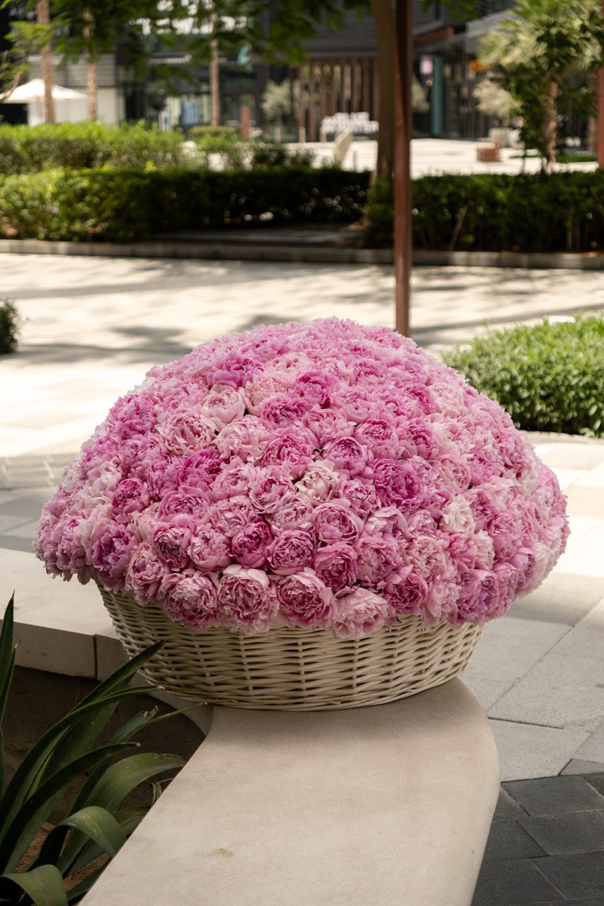 Grand Peony Basket