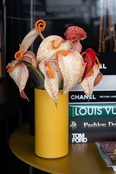 Amber Anthurium Vase