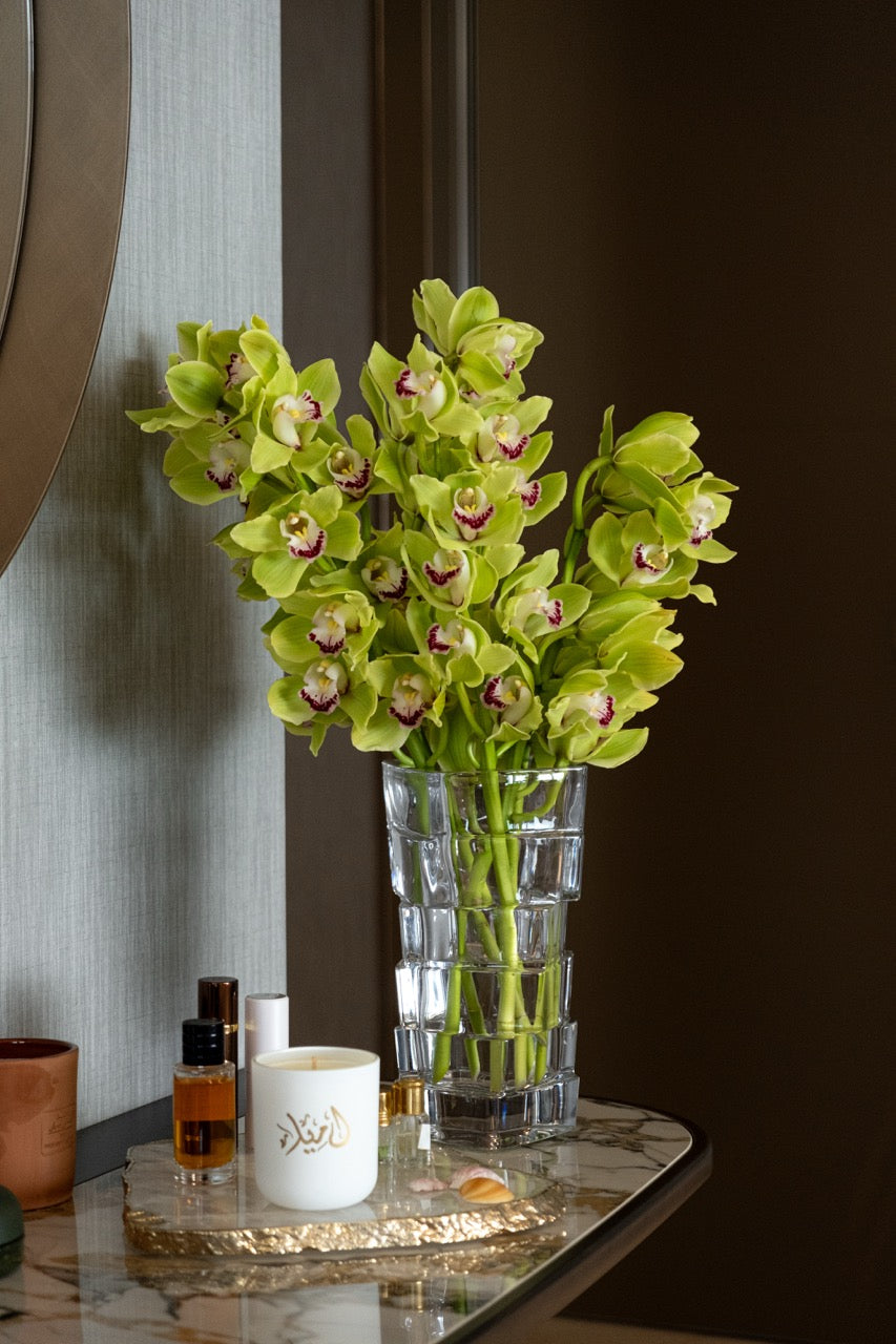 Verdant Cymbidium Vase