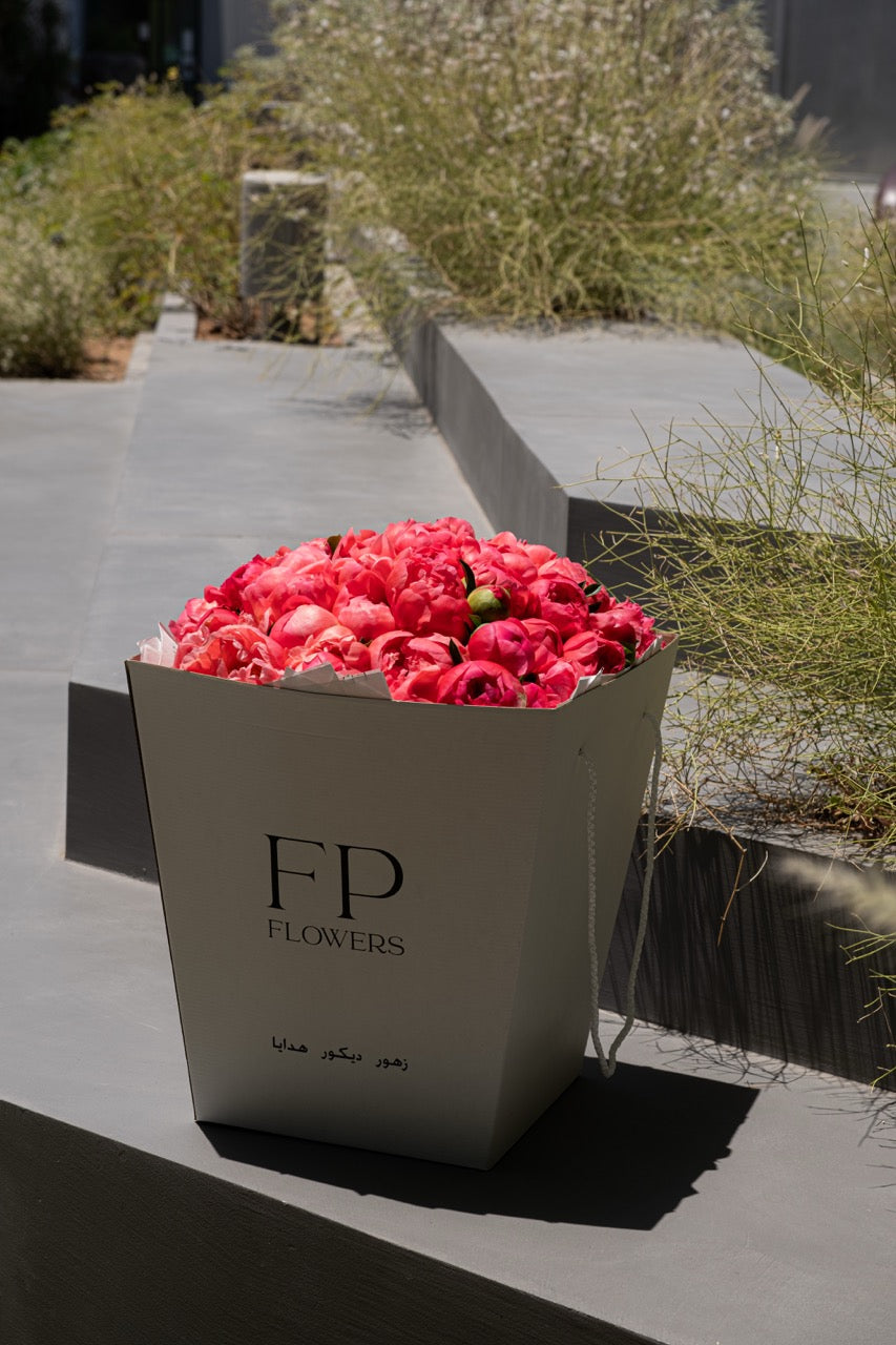 Coral Peony Bouquet