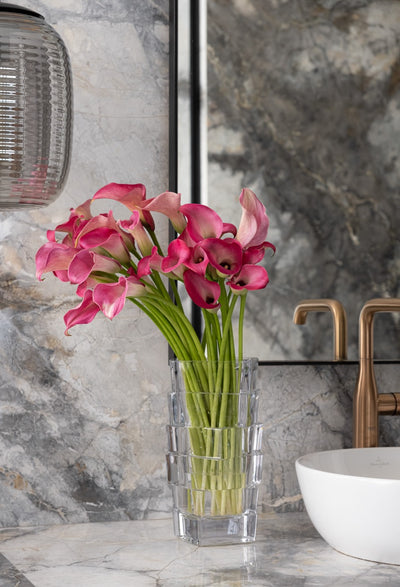 Rosé Calla Vase