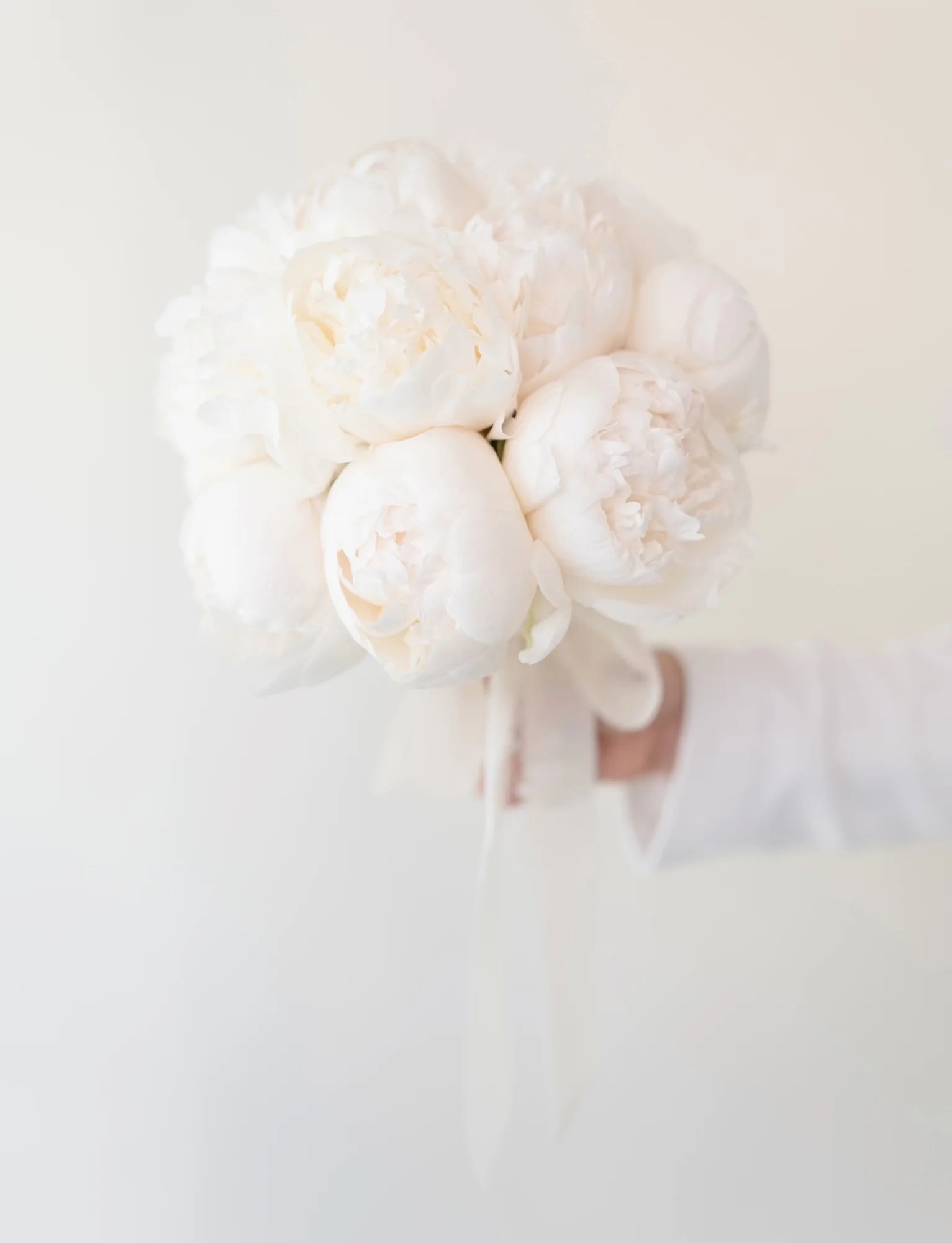 White Peony Bridal Bouquet